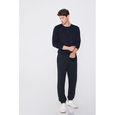 Tezenis Maglia 100% Cotone Girocollo Manica Lunga Uomo Blu Tamaño S Tezenis Maglia 100% Cotone Girocollo Manica Lunga Uomo Blu Tamaño S