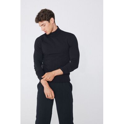 Tezenis Maglia Collo Alto in Cotone Termico con Manica Lunga Uomo Nero Tamaño M Tezenis Maglia Collo Alto in Cotone Termico con Manica Lunga Uomo Nero Tamaño M
