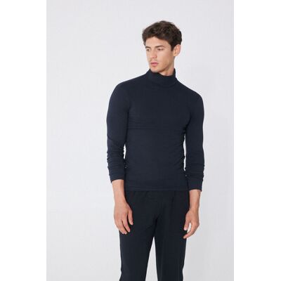Tezenis Maglia Collo Alto in Cotone Termico con Manica Lunga Uomo Blu Tamaño L Tezenis Maglia Collo Alto in Cotone Termico con Manica Lunga Uomo Blu Tamaño L