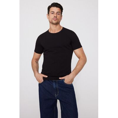 Tezenis Maglia in Cotone Termico Uomo Nero Tamaño M Tezenis Maglia in Cotone Termico Uomo Nero Tamaño M