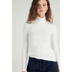 Tezenis Maglia Collo Alto Cotone e Modal Termico Donna Bianco Tamaño S