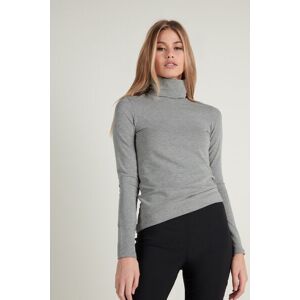 Tezenis Maglia Collo Alto Cotone e Modal Termico Donna Grigio Tamaño M