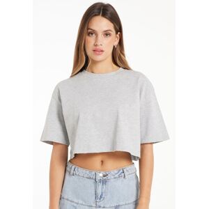 Tezenis T-Shirt Corta in Cotone a Girocollo Donna Grigio Tamaño L