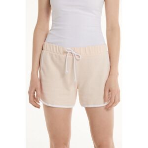 Tezenis Shorts Felpa Piping Donna Rosa Chiaro Tamaño L