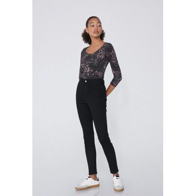Tezenis Jeggings Vita Alta Effetto Push-Up Donna Nero Tamaño M Tezenis Jeggings Vita Alta Effetto Push-Up Donna Nero Tamaño M