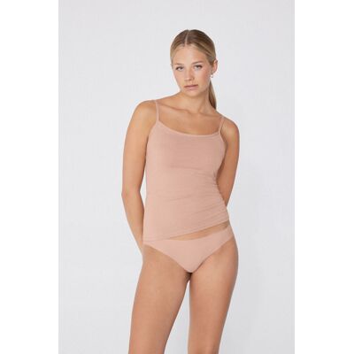 Tezenis Canotta Elasticizzata in Cotone Organico con Scollo Tondo Donna Naturale Tamaño XL Tezenis Canotta Elasticizzata in Cotone Organico con Scollo Tondo Donna Naturale Tamaño XL