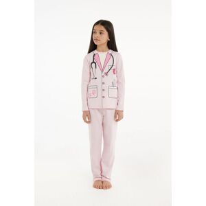 Tezenis Pigiama Lungo Bimba Cotone Pesante Stampa Veterinario Bambina Rosa Tamaño 12-13