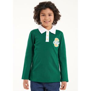 Tezenis Maglia a Polo Manica Lunga Bambino Verde Tamaño 4-5