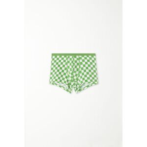 Tezenis Boxer Basic Bimbo in Cotone Colorato Bambino Verde Tamaño 12-13