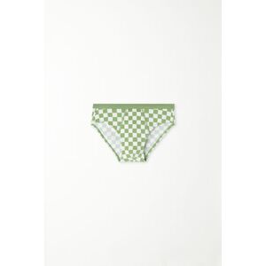 Tezenis Slip Basic Bimbo in Cotone Colorato Bambino Verde Tamaño 12-13