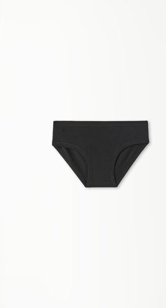 Tezenis Slip Basic Bimba in Cotone Bambina Nero Tamaño 12-13