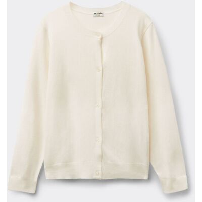 Tezenis Cardigan Girocllo con Bottoni Bimba Bambina Bianco Tamaño 2-3 Tezenis Cardigan Girocllo con Bottoni Bimba Bambina Bianco Tamaño 2-3