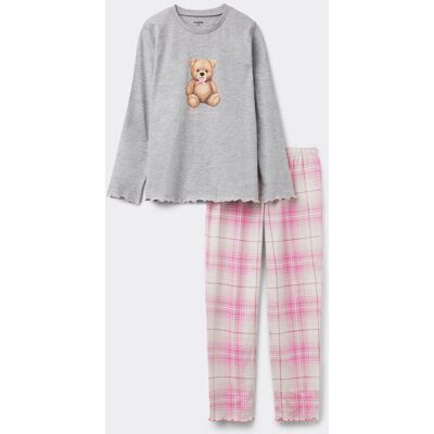 Tezenis Pigiama Lungo Cotone Stampa Teddy Bimba Bambina Grigio Tamaño 6-7 Tezenis Pigiama Lungo Cotone Stampa Teddy Bimba Bambina Grigio Tamaño 6-7
