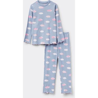 Tezenis Pigiama Lungo Bimba Costine Stampa Nuvole Bambina Stampa Tamaño 6-7 Tezenis Pigiama Lungo Bimba Costine Stampa Nuvole Bambina Stampa Tamaño 6-7