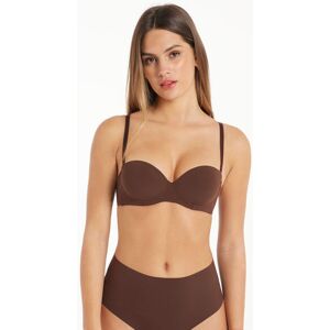 Tezenis Reggiseno a Fascia Super Imbottita Madrid Donna Marrone Tamaño 3B