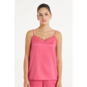 Tezenis Canotta con Spalline Sottili in Raso e Pizzo Donna Rosa Tamaño S