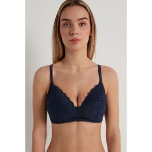 Tezenis Reggiseno Triangolo Pizzo Leggermente Imbottito Warsaw Donna Blu Tamaño 5C