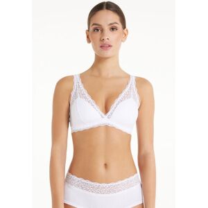 Tezenis Reggiseno Triangolo in Pizzo Riciclato Havana Donna Bianco Tamaño 3B