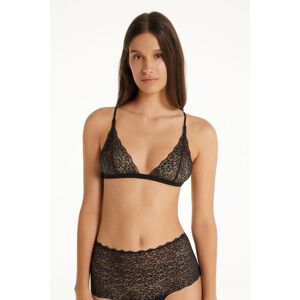 Tezenis Reggiseno Triangolo Lisbon Senza Imbottitura in Pizzo Riciclato Donna Nero Tamaño 2C