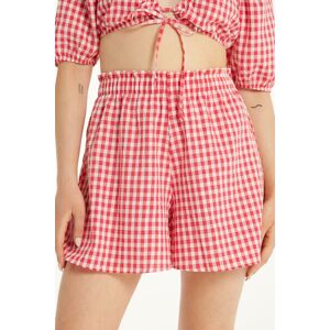 Tezenis Short Pantagonna Effetto Stropicciato Donna Rosso Tamaño L