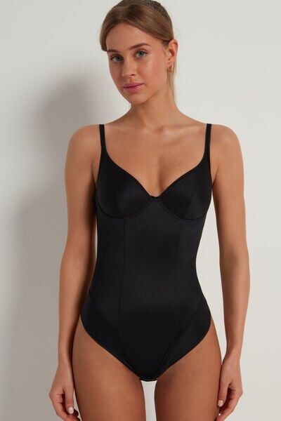 Tezenis Body Balconcino Ultralight Shaping Donna Nero Tamaño 3C