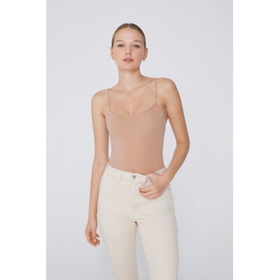 Tezenis Body con Spalline Sottili in Microfibra Donna Naturale Tamaño S Tezenis Body con Spalline Sottili in Microfibra Donna Naturale Tamaño S