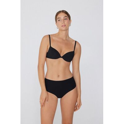 Tezenis Brasiliano Vita Alta Taglio Vivo Microfibra Riciclata Donna Nero Tamaño XS Tezenis Brasiliano Vita Alta Taglio Vivo Microfibra Riciclata Donna Nero Tamaño XS