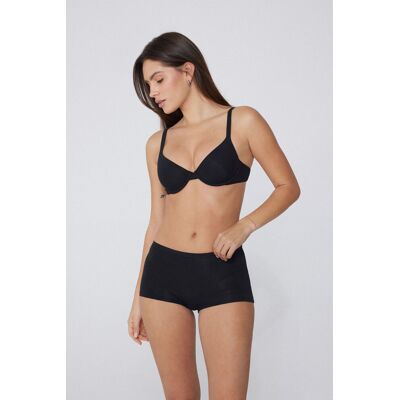 Tezenis Culotte Pantaloncino Cotone Organico Donna Nero Tamaño S Tezenis Culotte Pantaloncino Cotone Organico Donna Nero Tamaño S