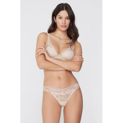 Tezenis Perizoma Sgambato in Pizzo Riciclato Donna Avorio Tamaño S Tezenis Perizoma Sgambato in Pizzo Riciclato Donna Avorio Tamaño S