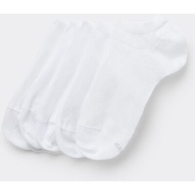 Tezenis 5 Paia Pedulini in Cotone Tinta Unita Unisex Donna Bianco Tamaño 42-43 Tezenis 5 Paia Pedulini in Cotone Tinta Unita Unisex Donna Bianco Tamaño 42-43