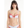 Tezenis Reggiseno Super Push-up Los Angeles Pastel Baby Satin Donna Blu Tamaño 3B