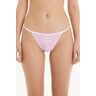 Tezenis Brasiliano con Fianchetto Tanga in Cotone con Stampa Donna Rosa Tamaño M