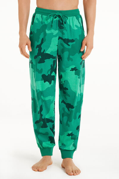 Tezenis Pantalone Lungo in Cotone con Coulisse Uomo Verde Tamaño S