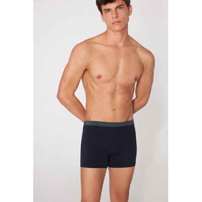 Tezenis Boxer Lungo in Cotone Organico Uomo Blu Tamaño L Tezenis Boxer Lungo in Cotone Organico Uomo Blu Tamaño L