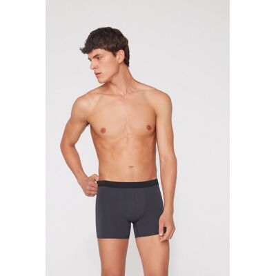 Tezenis Boxer Lungo in Cotone Organico Uomo Grigio Tamaño L Tezenis Boxer Lungo in Cotone Organico Uomo Grigio Tamaño L