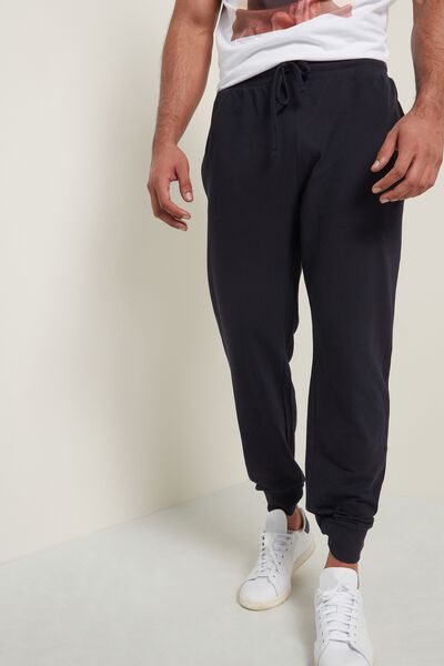 Tezenis Pantalone Lungo Piquet con Tasche Uomo Blu