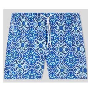 Intimissimi Costume Boxer Mare Stampa Macro Maiolica Azzurro Uomo Stampa Taglia M