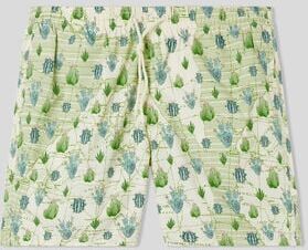 Intimissimi Costume Boxer Mare Stampa Cactus e Mappa Uomo Verde Taglia S