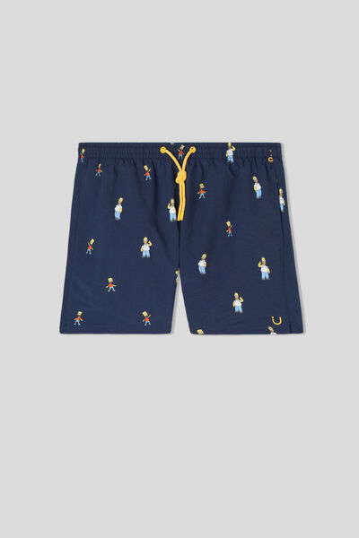 Intimissimi Costume Boxer Mare Stampa The Simpsons Uomo Blu Taglia S