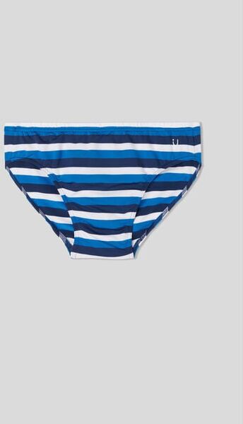 Intimissimi Slip Mare Stampa Righe Uomo Blu Taglia 5