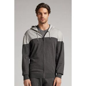 Intimissimi Felpa in Maglia con Zip Uomo Grigio Taglia L