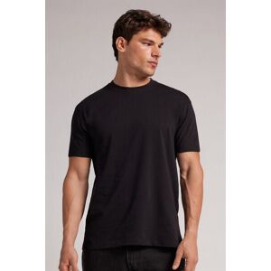 Intimissimi T-shirt Muscle Fit in Cotone Uomo Nero Taglia XL