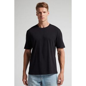 Intimissimi T-shirt in Jersey di Cotone Uomo Nero Taglia L