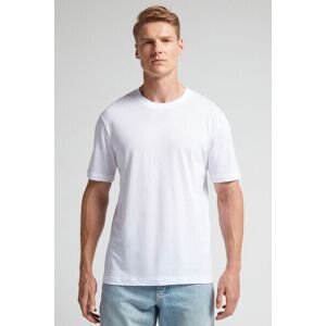 Intimissimi T-Shirt Regular Fit in Cotone Superior Extrafine Uomo Bianco Taglia S