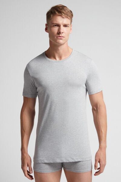 Intimissimi T-Shirt in Cotone Superior Uomo Grigio Taglia XL