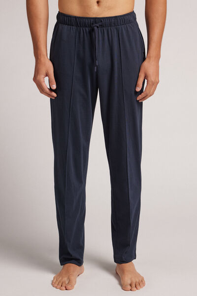 Intimissimi Pantalone Lungo in Cotone con Nervatura Uomo Blu Taglia XL