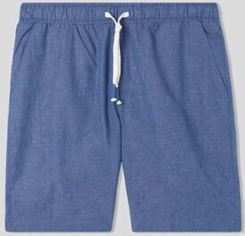 Intimissimi Pantalone Corto in Lino e Cotone Uomo Azzurro Taglia XL