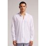 Intimissimi Camicia Collo Coreana in Lino e Cotone Uomo Bianco Taglia S