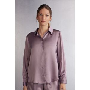 Intimissimi Camicia Manica Lunga in Seta Donna Viola Taglia S