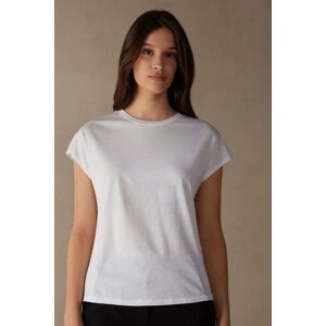 Intimissimi Maglia Manica Corta Girocollo in Cotone Supima® Ultrafresh Donna Bianco Taglia M